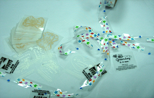 The treated release PET film for thermal transfer on plastic