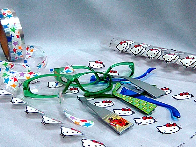 Plastic transfer printing