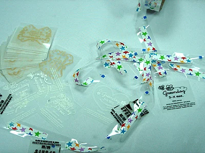 The treated release PET film for thermal transfer on plastic